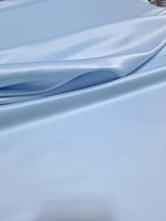 پارچه ساتن سنگی(آمریکایی)رنگ آبی آسمانی