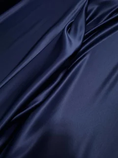 پارچه ساتن سنگی(آمریکایی)رنگ سورمه ای