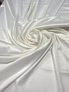 پارچه ساتن مرلین رنگ سفیدنباتی